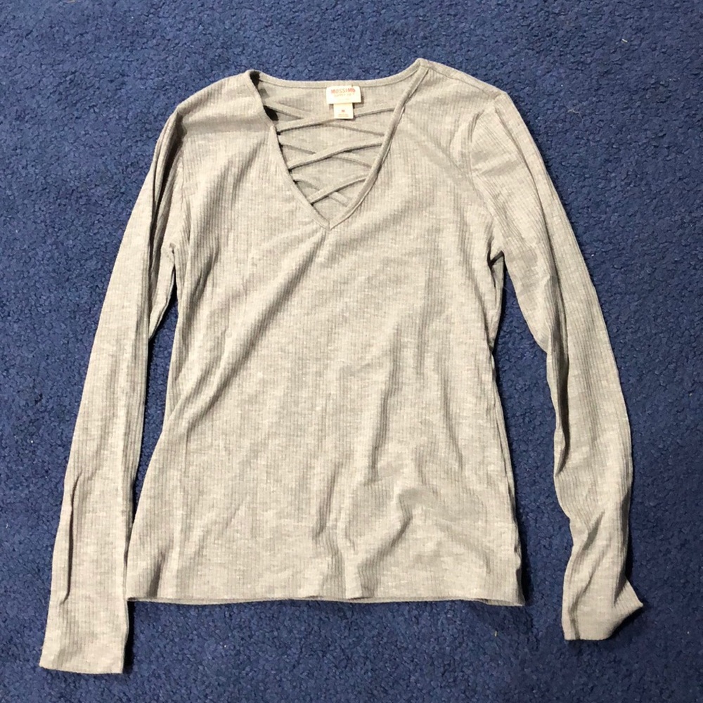 grey long sleeve